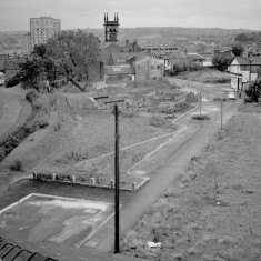 Aerial view of Upper Hanover St. 1982 | Photo: Adrian Wynn