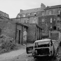 Garages behind Brunswick Street, 1981