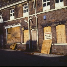 Derelict building; possibly on site of Lynwood Gardens c.1988 | Photo: Broomhall Centre