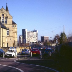 Springfield School and site of Broomhall Flats. c.1988 | Photo: Broomhall Centre