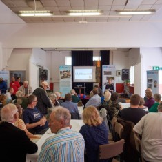 Our Broomhall Heritage open day event, Maggie Wykes reading the Book at the Launch. 2015 | Photo: Simon Kwon